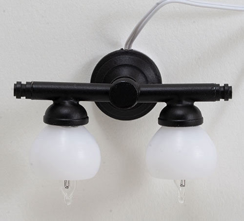 Double Black Wall Sconce 12V